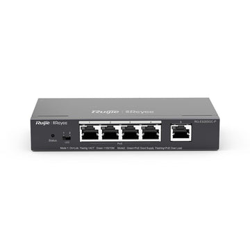 Commutateur reyee rg-es205gc-p 5 ports poe 10/100/1000base-t4 54 w poe  rg-es205gc-p  câble vert 2 l