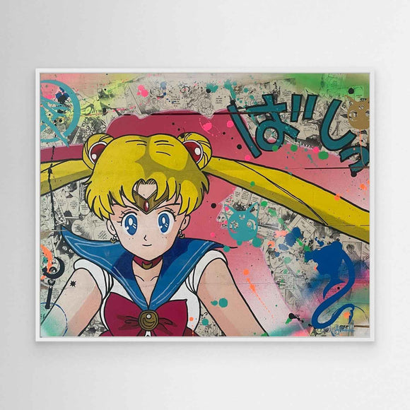 Sailor Moon impression sur toile de l'œuvre originale