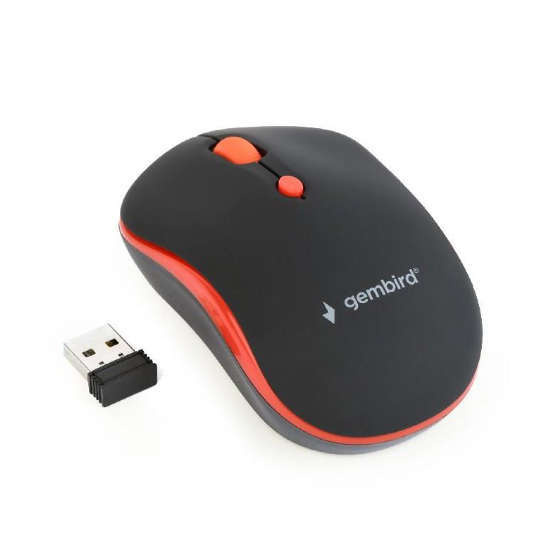 Gembird musw-4b-03 sans fil noir/rouge