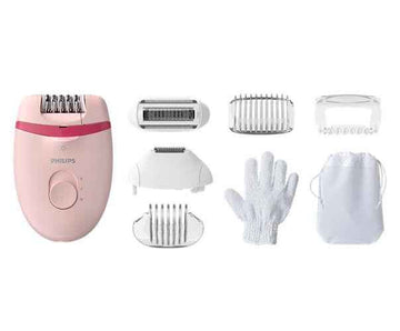 Philips Satinelle Essential Corded compact epilator BRE285/00 With opti-light For legs and sensitive areas + 7 accessories