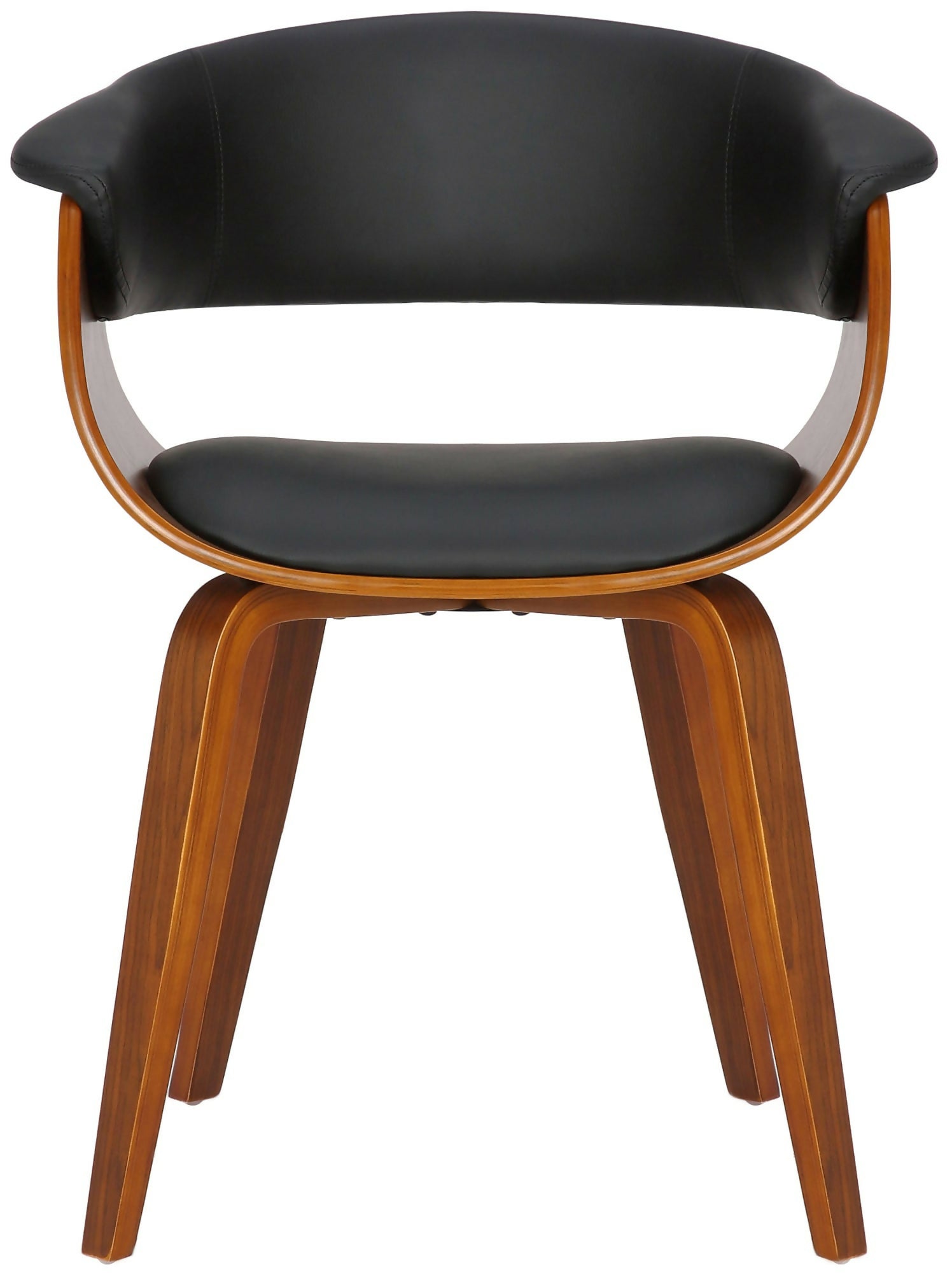 Bruce Faux Leather Dining Chair - Black