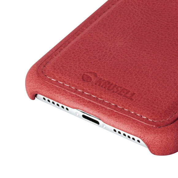 Étui krusell sunne cardcover pour iphone 11 rouge vintage 61791
