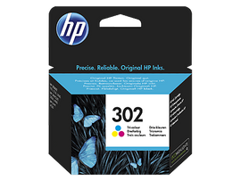 HP 302 original Tri-color Ink cartridge F6U65AE 301 Blister