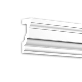 Appui de fenêtre Profhome 482202 Moulure exterieure Encadrement de fenêtre Élément de façade design intemporel classique blanc 2 m