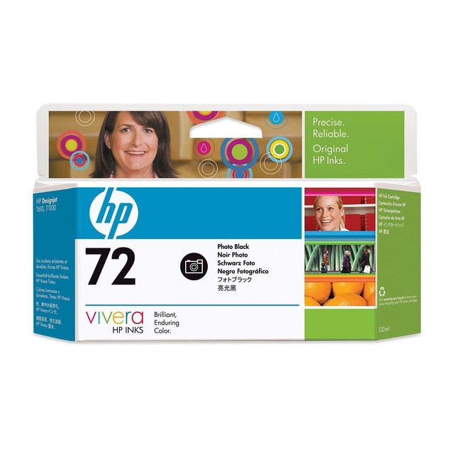 Cartouche d'encre uv hp 72 originale c9370a photo noir haute capacité 130 ml 1 paquet