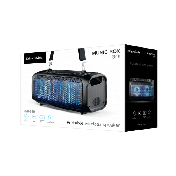 Enceinte portable sans fil kruger&matz music box go!
