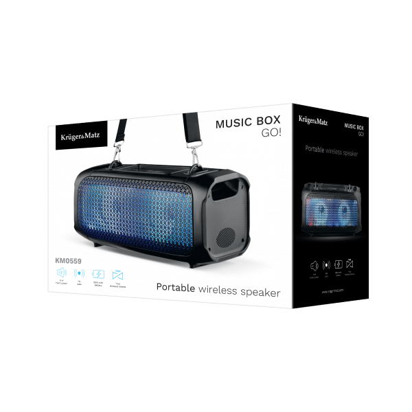 Enceinte portable sans fil kruger&matz music box go!