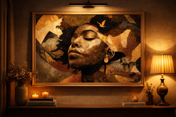 Tableau cadre en bois BOHEMIA