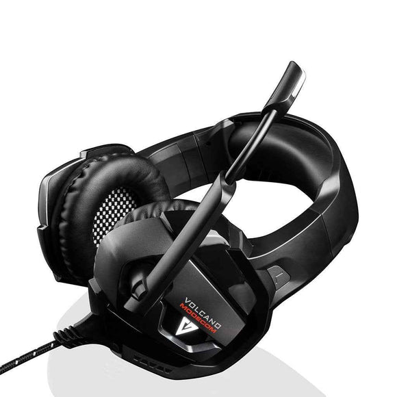 Casque de jeu Modecom Volcano MC-859 Bow avec microphone, câble 3,5 mm et 2,2 m, noir