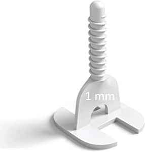 Ecost customer return Self Levelling Tile Spacers for Joint Width 1 mm Pack of 100