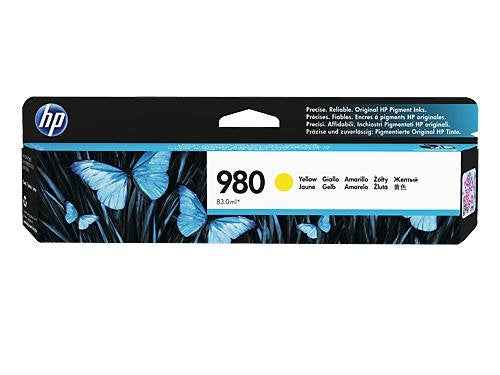 HP 980A original Ink cartridge D8J09A yellow standard capacity 83ml 6.600 pages 1-pack Office jet Enterprise