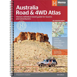 Hema Australia Road & 4WD Atlas 13th Edition (Spiral Bound)
