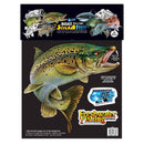 Trout Retro Style Dual Boat Sticka