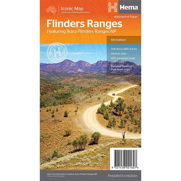 Hema Flinders Ranges Map