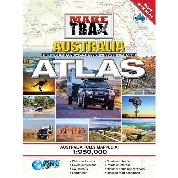 Make Trax Australia Maxi Atlas with Index (Spiral Hardcover)