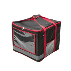 Sac à dos Food Bike noir et rouge + conteneur isotherme pizza Boxshop 36L - clicktofournisseur.com