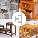 Piastra a T Piccola Piastra per Legno Mobili Tavolo Letto Staffa in Acciaio - Kit 20 o 100 pz.
