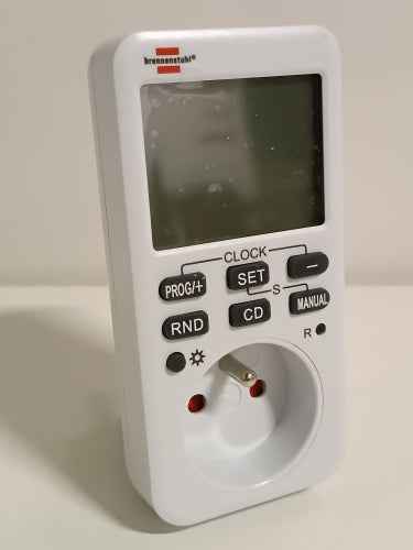 Ecost customer return Brennenstuhl 1506321 ComfortLine Weekly Timer White (Digital Programmable Sock