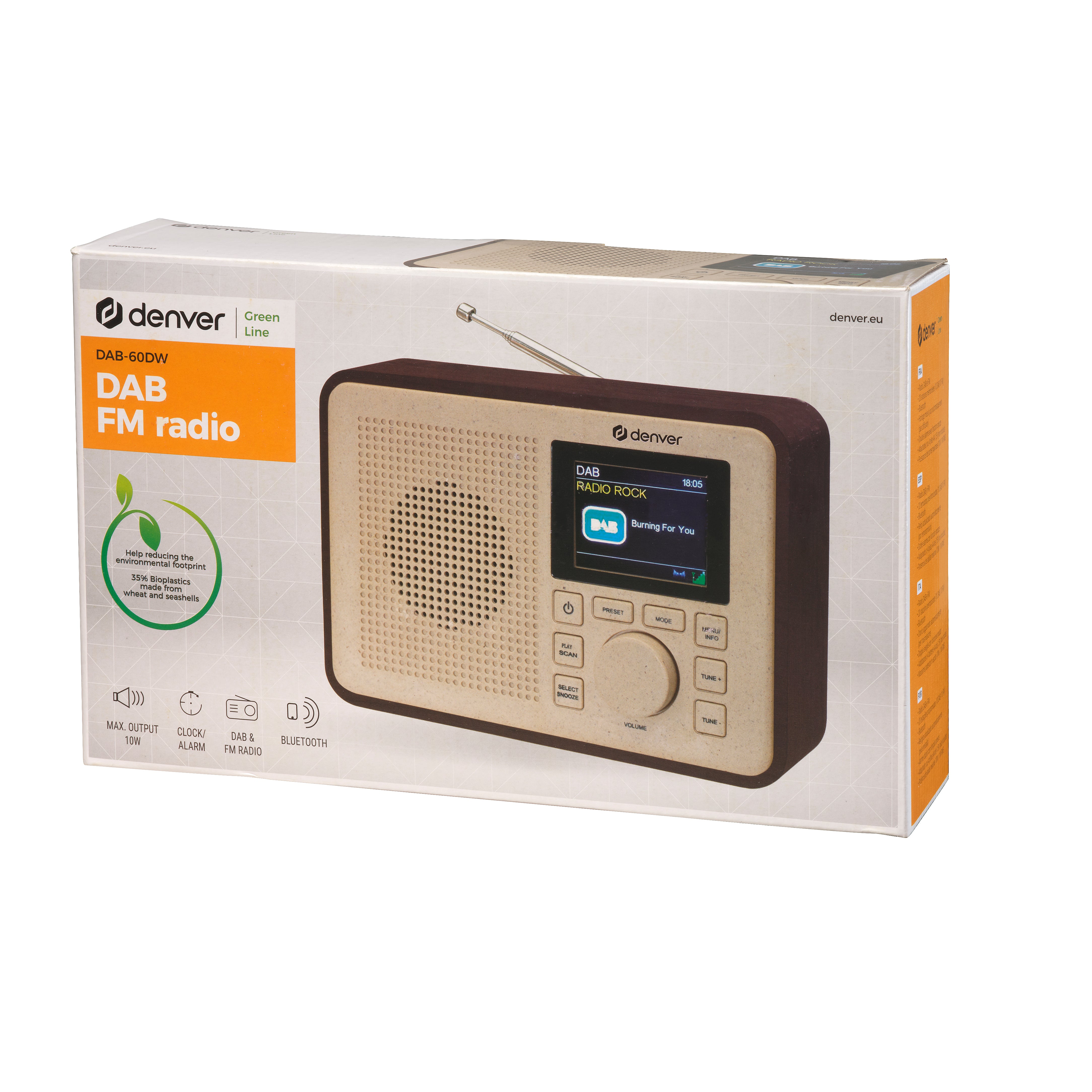 Denver DAB-60DW Greenline Bois foncé