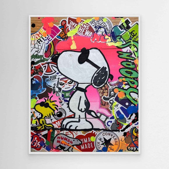 Snoopy reproduction officielle sur toile de l'œuvre