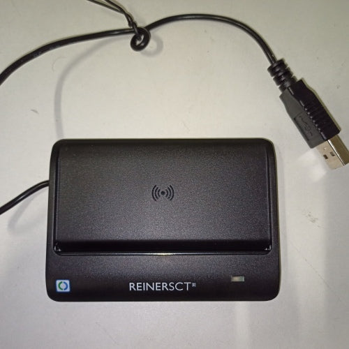 Retour client ecost reiner sct cyberjack rfid basis npa lecteur de carte à puce eid bsicertifié avec lo