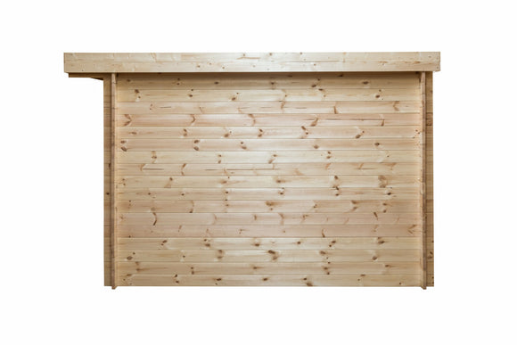 Abri de jardin en bois ep 28mm surface utile 99m² 388x298x208cm int023/ineksa