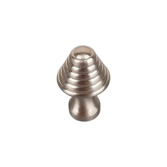 Bouton de meuble LAMPE, Finition zamak nickel mat