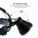 Lampe frontale à led boruit yhx-1030 avec sifflet sos