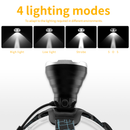 Lampe frontale à led boruit yhx-1030 avec sifflet sos