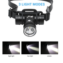 Lampe frontale led boruit yhx-1362 pour la plongée jusqu'à 60 m sous l'eau