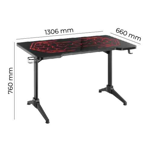 Bureau de jeu RGB CyberArena Up Up