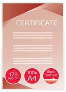 Pochette de plastification GBC A4 175 microns, transparente (100 pièces)