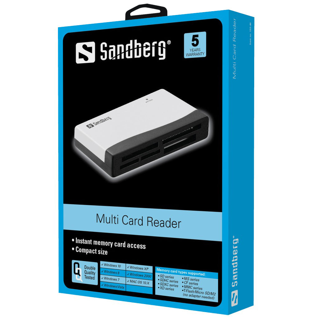 Lecteur multicartes sandberg 133-46 - clicktofournisseur.com