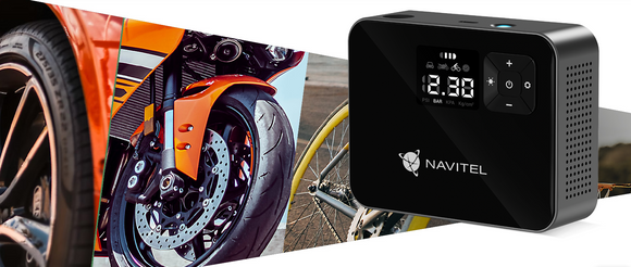 Compresor Navitel Auto-Moto, cu acumulator, LED light, 8.27 bar "AIR 15 AL" (timbru verde 0.8 lei)