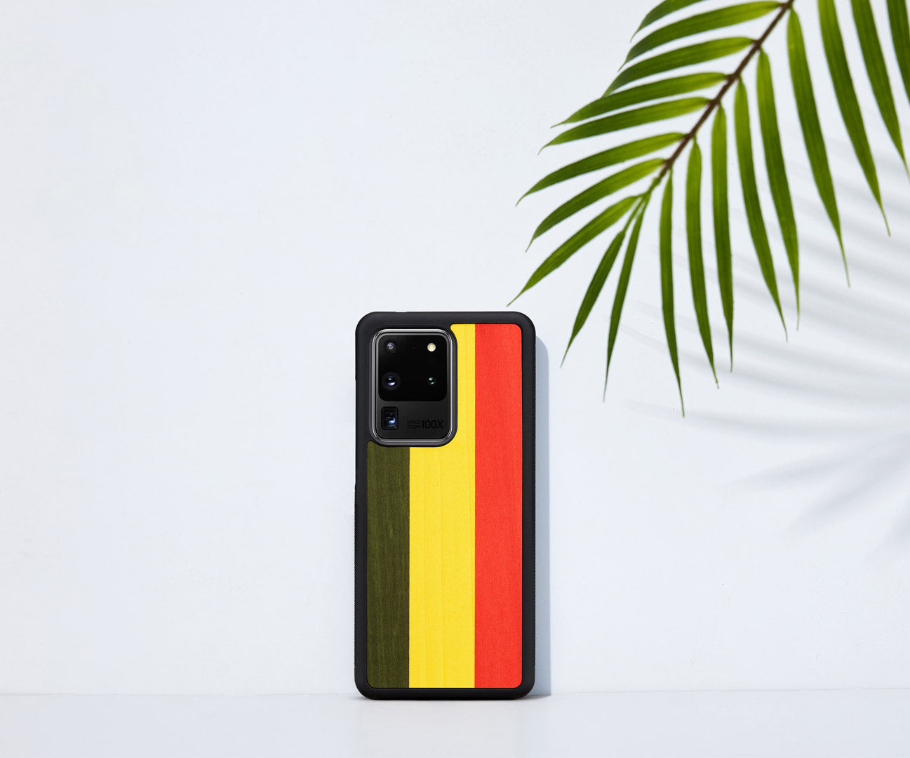 Coque man&wood pour galaxy s20 ultra reggae noir