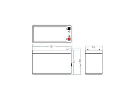 Batterie UPS Green Cell AGM05 plomb-acide scellée (VRLA) 12 V 7,2 Ah