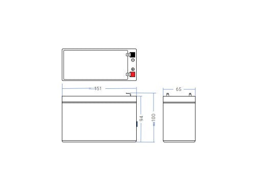 Batterie UPS Green Cell AGM05 plomb-acide scellée (VRLA) 12 V 7,2 Ah