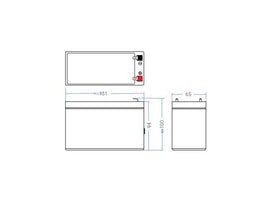 Batterie UPS Green Cell AGM05 plomb-acide scellée (VRLA) 12 V 7,2 Ah