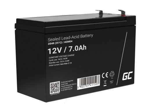 Akumulators Green Cell AGM 12V 7Ah VRLA Battery