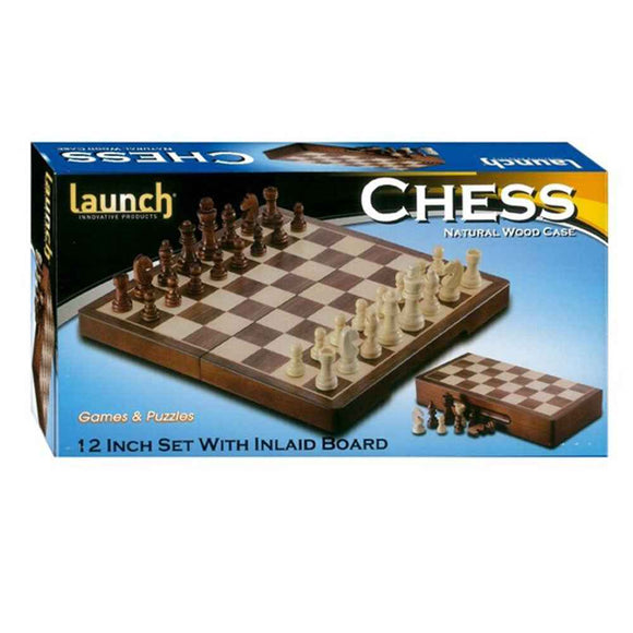 Foldable Launch Chess Wooden Board Set