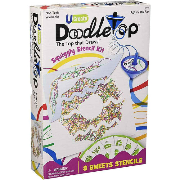 Doodletops Sweets Squiggly Stencil Kit