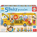 Animal School Bus Baby Puzzle-1