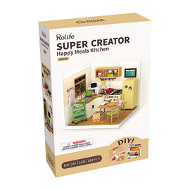 DIY 3D Plastic Miniature House Happy Meals Kitchen