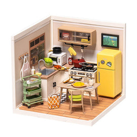 DIY 3D Plastic Miniature House Happy Meals Kitchen - 0