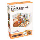 DIY 3D Plastic Miniature House Cozy Living Lounge-1