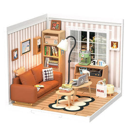 DIY 3D Plastic Miniature House Cozy Living Lounge - 0