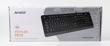 TASTATURA A4TECH, "Fstyler USB", cu fir, 104 taste format standard, USB, negru &amp; gri, "FK10 Grey" (timbru verde 0.8 lei)