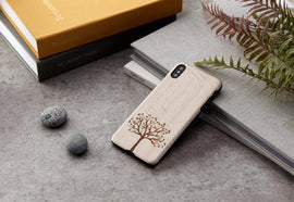 Coque pour smartphone MAN&WOOD iPhone XS Max pommier noir