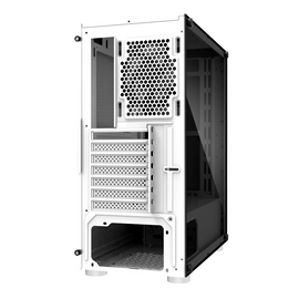 CARCASA Zalman "R2", middle tower, gaming, fara sursa, suporta 6xfan, 1xfan inclus, PSU shroud, display 9.1inch, USB Type-C x 1, USBx2, audio+mic, 7 sloturi expansiune, alb, "R2 White" (timbru verde 0.08lei) - 0