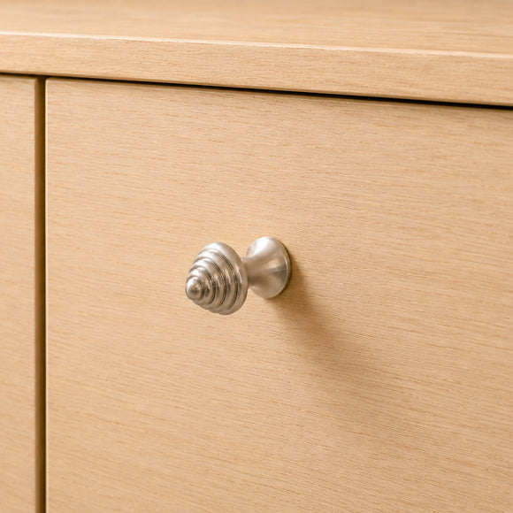 Bouton de meuble LAMPE, Finition zamak nickel mat